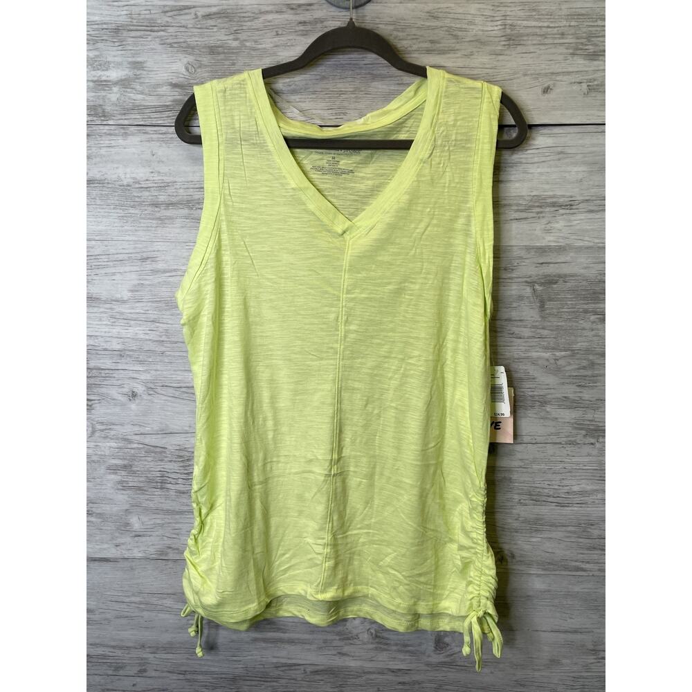 The Sweatshirt Project Tank Top Womens Medium Ruched Sleeveless Casual‎ Top